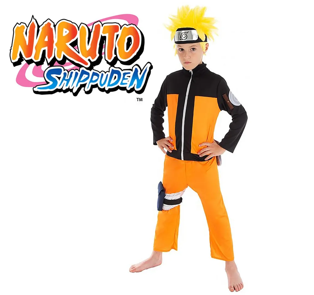 Naruto Shippuden Kostüm Ninja Anime für Kinder, Größe:152